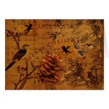 Bird Song Christmas Greeting Card