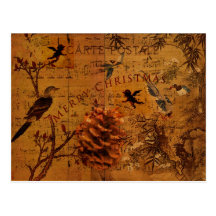 Bird Song Christmas Post Cards