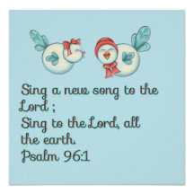 Bird song scripture verse prayer card invite