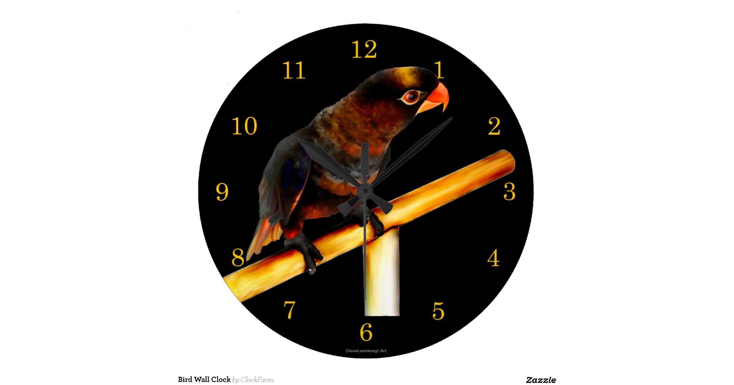 Bird Wall Clock Zazzle