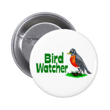 Bird Watcher Pinback Buttons
