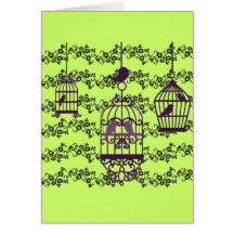 Birdcages Greeting Card