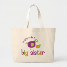 birdie big sister to be canvas bag