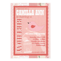 Birdie Birthday Party Invitation