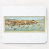 Bird's-eye View of the Fleet in San Francisco Bay, mousepads