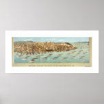 Bird's-eye View of the Fleet in San Francisco Bay, Poster