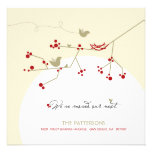 Birds Family Nest Tree Home Moving Announcement invitations