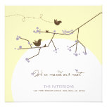 Birds Family Nest Tree Home Moving Announcement invitations