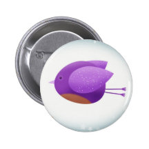 Birds in flight - button badge