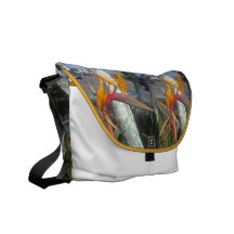 Birds in Paradise Rickshaw Messenger Bag