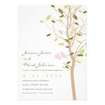 Birds in Tree with Leaves Announcement