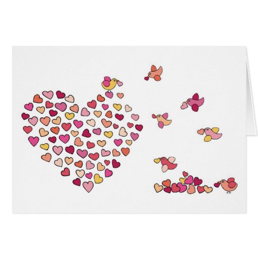 Birds n' Hearts Greeting Card