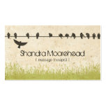 Birds Natural Massage Therapist Business Card business cards