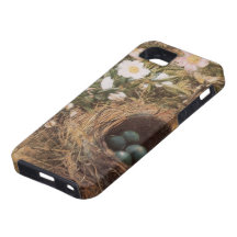 Birds Nest and Dogroses by Hill,Victorian Fine Art iPhone 5 Cases