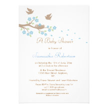 Birds Nest Baby Shower Invitation