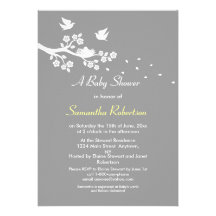 Birds Nest Baby Shower Invitation