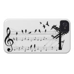 Birds on a Score iPhone 4 Cases