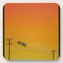 Birds On A Wire at Sunset Coasters