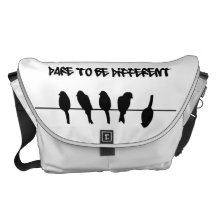 Birds on a wire – dare to be different courier bag