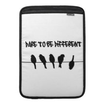 Birds on a wire – dare to be different sleeves for MacBook air