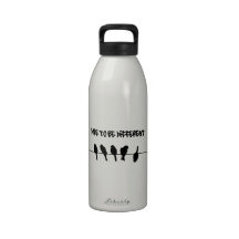 Birds on a wire – dare to be different drinking bottles