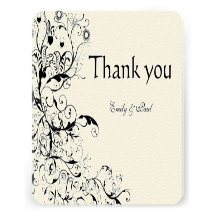 Birds & Swirls Wedding RSVP Response Card Personalized Invitations