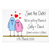 Birdy Love Personalized Invitation