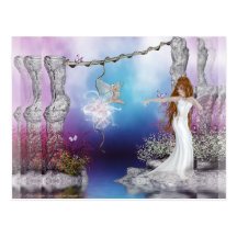Birth of a Fairy Fantasy Elf Magic Postcards