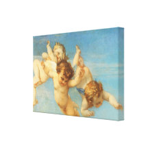 Birth of Venus, Angels detail by Cabanel Stretched Canvas Print