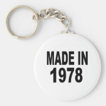 Birthday 1978 keychains