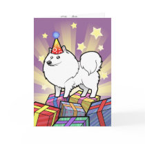 Birthday American Eskimo Dog / German Spitz Cards