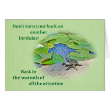 Birthday - Baby Snapping Turtle Cards