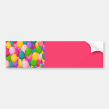 Birthday Balloons Bumper Sticker
