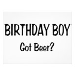 Birthday Boy Got Beer Custom Announcements