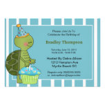 Birthday Boy Turtle Invitation