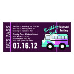 Birthday Bus Pass Custom Invite
