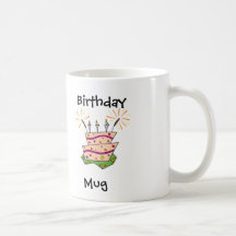 Birthday Cake Fun Mugs