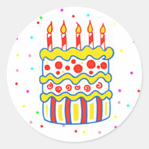 Birthday Cake Sticker