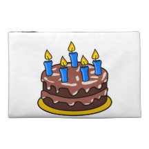 Birthday cake travel accessories bags