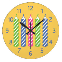 Birthday Candles wall clocks