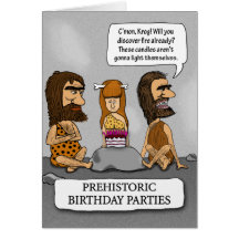 Birthday card -- Cavemen