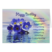 Birthday card forget me nots