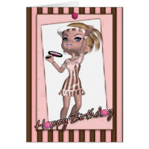 Birthday Card Tennis Player - Tweens & Teens