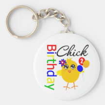 Birthday Chick 2 Years Old Keychain