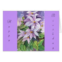 BIRTHDAY CLEMENTIS Card