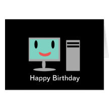 Birthday Computer Greeting Card