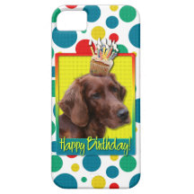 Birthday Cupcake - Irish Setter