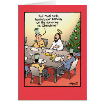 Birthday Greeting Suck Humour Christmas Card