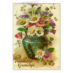 Birthday Greetings Flowers 1915 vintage Cards
