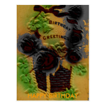 Birthday greetings post cards